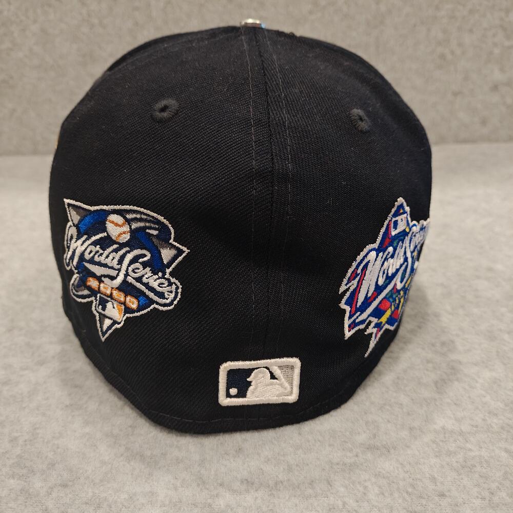 New York Yankees Derek Jeter Hat Cap Fitted Mens 7 1/2 MLB World Series New Era - Picture 6 of 12